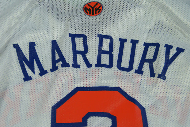 Maillot NBA rétro Knicks New York #3 Marbury