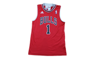 Maillot NBA rétro Bulls Chicago #1 Rose 11-12 ans