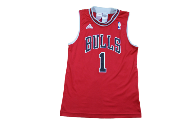 Maillot NBA rétro Bulls Chicago #1 Rose 11-12 ans