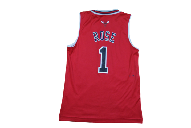 Maillot NBA rétro Bulls Chicago #1 Rose 11-12 ans