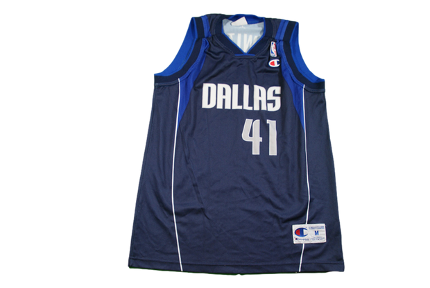 Maillot NBA rétro Mavericks Dallas #41 Nowitzki