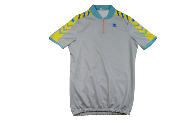 Maillot cycliste vintage - Maillot de Cyclisme rétro Skil - Blanc/Rouge Maillot cycliste vintage - Maillot de Cyclisme rétro Skil - Blanc/Rouge
