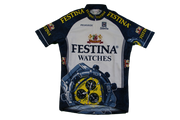 Maillot cyclisme vintage Sibille Peugeot Festina