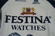 Maillot cyclisme vintage Sibille Peugeot Festina