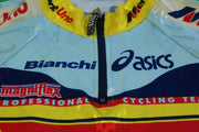 Maillot vélo rétro Asics Bianchi Mercatone Uno