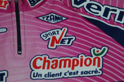 Maillot vélo vintage Intersport Morteau saucisse Champion