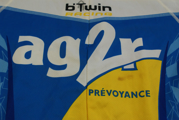 Maillot cyclisme vintage AG2R UCI b'Twin Decathlon