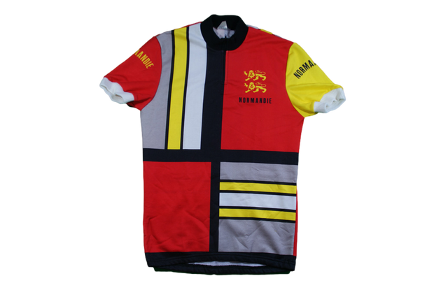 Maillot cyclisme vintage Normandie Tricots du rocher