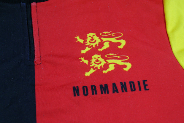 Maillot cyclisme vintage Normandie Tricots du rocher