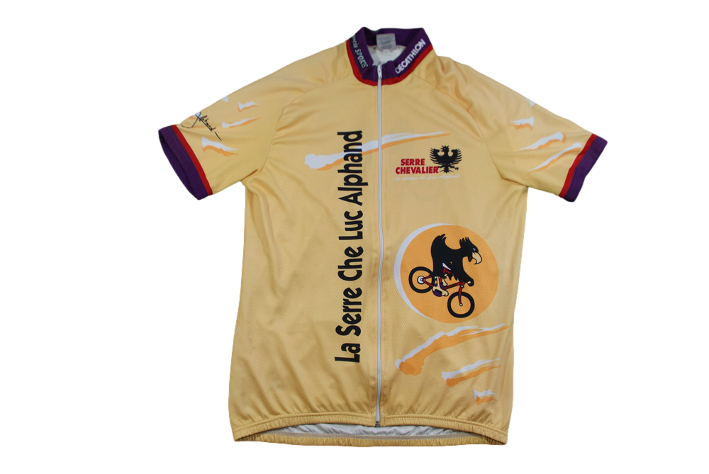 Maillot cyclisme vintage Luc Alphan Serre Chevalier