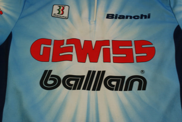 Maillot cyclisme vintage Gewiss Bianchi Biemme