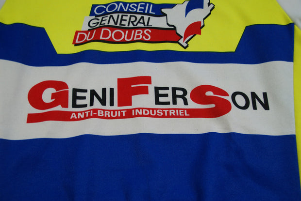 Maillot cyclisme vintage Geniferson Servary Doubs