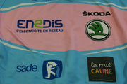 Maillot vélo vintage Noret Super U Enedis Skoda