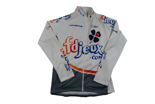 Veste vélo vintage FDJ Française des jeux Nalini Lapierre