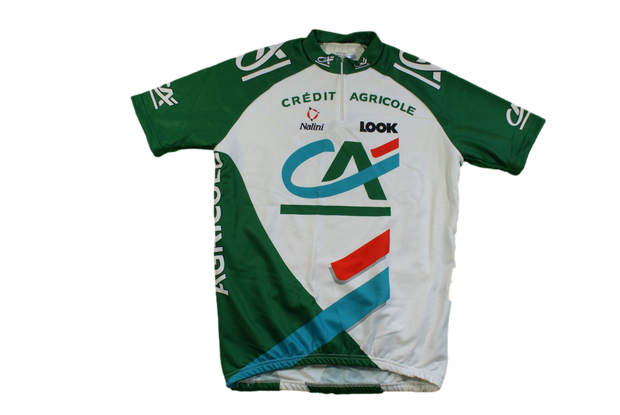 Maillot cyclisme vintage Crédit Agricole Look Nalini