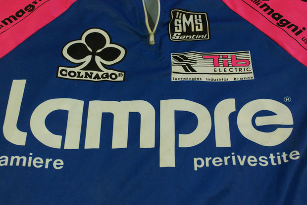 Maillot cyclisme vintage Lampre Colnago Santini