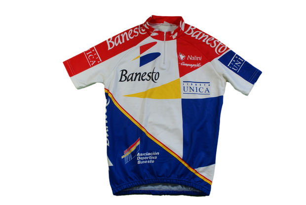 Maillot cyclisme vintage Banesto Campagnolo Nalini