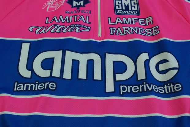 Maillot cyclisme vintage Santini UCI Lampre