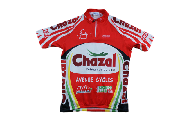 Maillot vélo vintage MS Tina Chazal Jura Avia