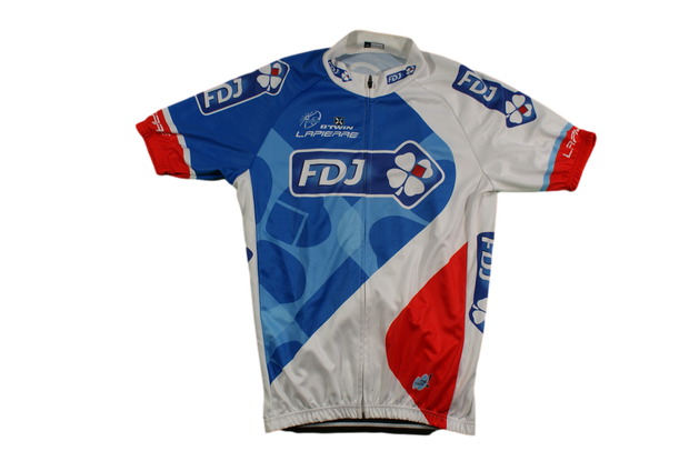 Maillot vélo vintage b'Twin Française des jeux UCI Lapierre