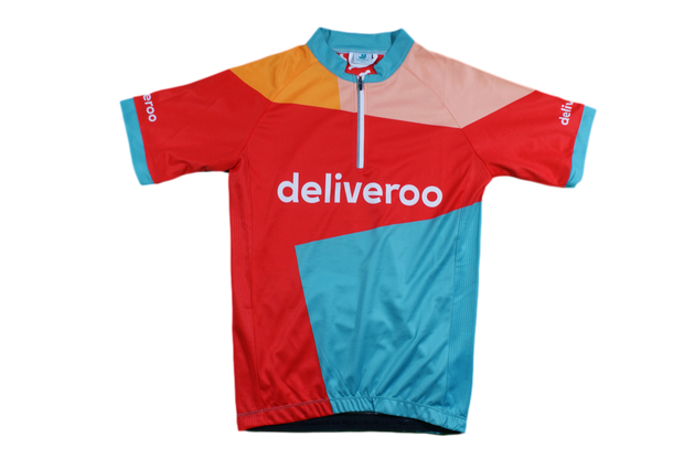 Maillot vélo rétro Deliveroo