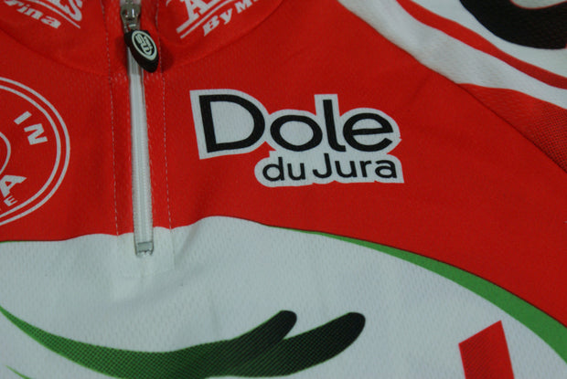 Maillot vélo rétro MS Tina Dole Avia Chazal Made in Jura