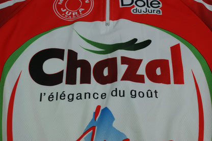Maillot vélo rétro MS Tina Dole Avia Chazal Made in Jura