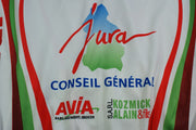 Maillot vélo rétro MS Tina Dole Avia Chazal Made in Jura