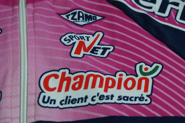 Maillot vélo rétro Intersport Saucisse Morteau Champion Bigmat