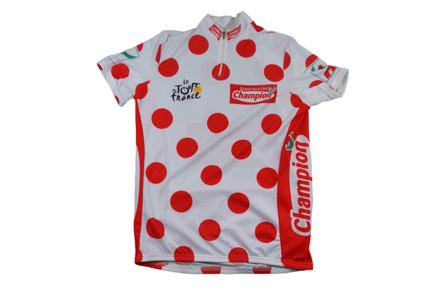 Maillot à pois vélo rétro Tour de France Champion