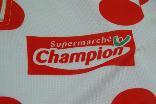 Maillot à pois vélo rétro Tour de France Champion