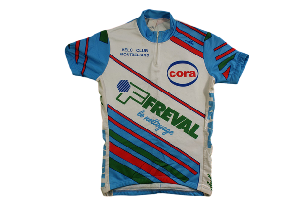 Maillot vélo rétro Cora Montbéliard Freval