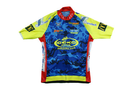 Maillot vélo rétro Crédit Mutuel Geko Bikes Intermarché