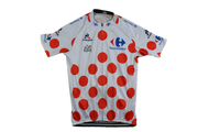 Maillot à pois vélo vintage Le coq sportif Carrefour Tour de France 2018