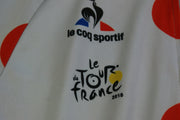 Maillot à pois vélo vintage Le coq sportif Carrefour Tour de France 2018