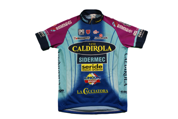 Maillot vélo rétro Santini Vini Caldirola Sidermec