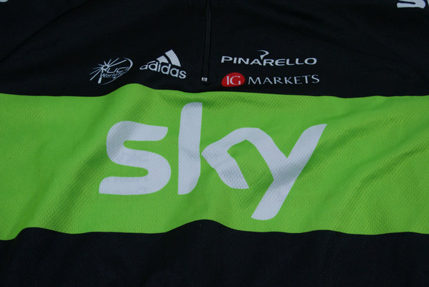 Maillot cyclisme vintage SKY Adidas Pinarello