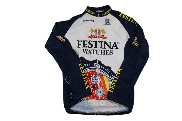 Veste vélo vintage Festina Peugeot Sibille