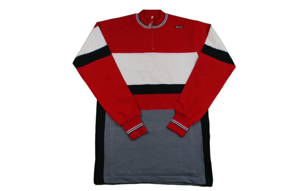 Maillot vélo vintage manches courtes Santini