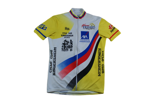 Maillot vélo rétro Kingersheim Axa