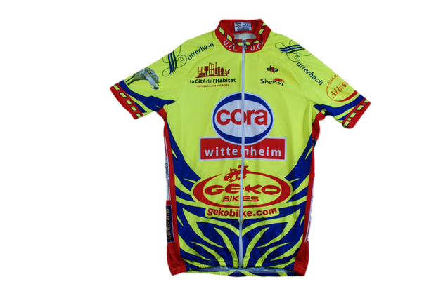 Maillot vélo rétro Shemsy Cora Crédit Mutuel Conforama