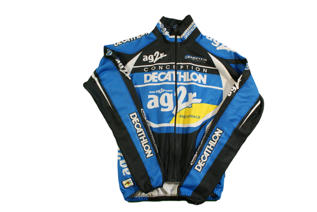 Veste cyclisme vintage Decathlon AG2R