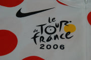 Maillot à pois vélo vintage Tour de France 2006 Nike Champion