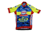 Maillot cyclisme vintage Geko Bikes Cora Crédit Mutuel