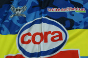 Maillot cyclisme vintage Geko Bikes Cora Crédit Mutuel