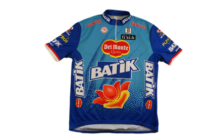 Maillot vélo rétro Biemme Batik Del Monte Gewiss