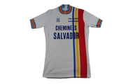 Maillot vélo rétro Sibille Cheminées Salvador