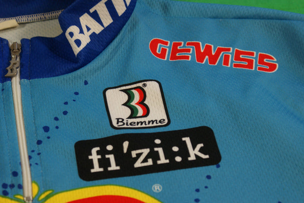 Maillot vélo rétro Biemme Batik Del Monte Gewiss