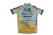 Maillot vélo rétro Santini Bianchi Mercatone Uno