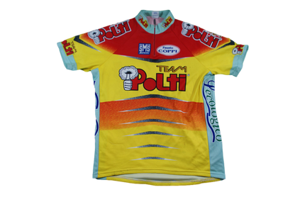 Maillot cyclisme vintage Team Polti Santini